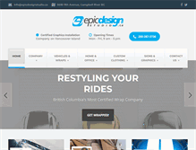 Tablet Screenshot of epicdesignstudio.ca